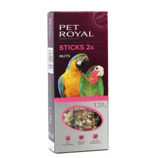Pet Royal stick Velký papoušek ořech-kokos 2 ks