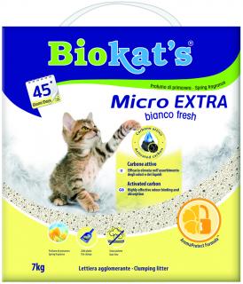 Podestýlka BIOKAT'S MICRO BIANCO FRESH EXTRA 7 kg