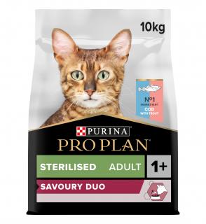 Pro Plan Cat Savoury Duo Sterilised treska 10kg