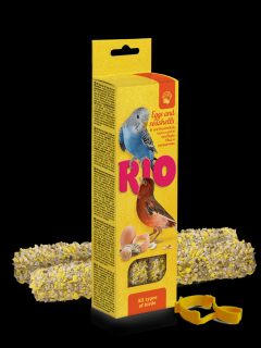RIO tyčinky pro andulky a drobné exoty s vejcem a ústřicemi 2x 40 g