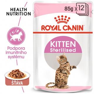 Royal Canin kapsička FHN KITTEN STERILISED ve šťávě 12 x 85 g