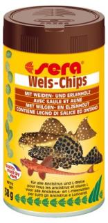 Sera speciální krmivo pro krunýřovité sumečky Wels-Chips 100 ml NATURE