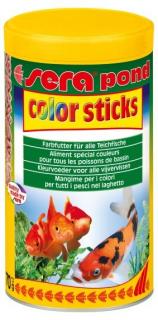 Sera vybarvovací krmivo pro zlaté a studenovodní ryby Pond Color Sticks 1000 ml NATURE