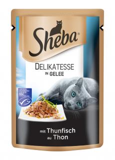 SHEBA kapsička DELIKATESSE in Gelee  Tuňák v Želé 85 g