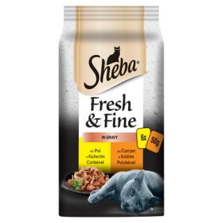 SHEBA MINI SHEBA Fresh & Fine Drůbeží výběr 6 pack 300 g