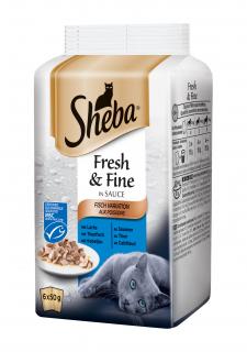 SHEBA MINI SHEBA Fresh & Fine Rybí výběr 6pack 300 g