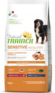 TRAINER Sensitive No Gluten Adult Medium / Maxi losos 12kg