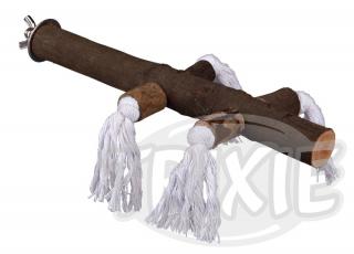 Trixie Dřevěné bidýlko s bavlnou velké 25cm/25mm
