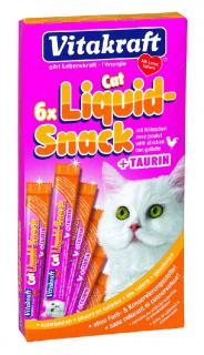 VITAKRAFT Cat Liquid-Snack Taurin/kuře 6x15 g