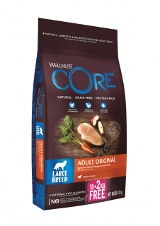 Wellness Core Dog LB Adult Original kuře 10 + 2 kg
