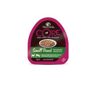 Wellness CORE Small Breed Savoury Medleys Flavoured with Braised Lamb, Venison, White Sweet Potatoes & Carrots 85 g