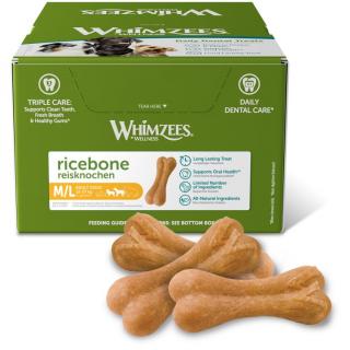 WHIMZEES Rýžová kost dentální pamlsek pro psy M/L (12-27kg) 50ks