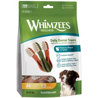 WHIMZEES Zubní kartáček dentální pamlsek pro psy M (12-18kg) 12ks