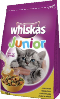 WHISKAS Junior s kuřecím masem 300 g