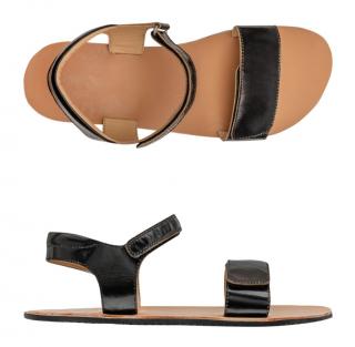 4.bare Dámské barefoot sandály 4.Fun Midnight Black 41, Černá