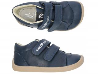 Barefoot hydrofobní boty Bar3foot 3F ELF STEP 2BE38/L48 kožené 20, Modrá