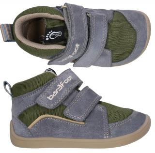 Barefoot kotníkové obuv Bar3foot ELF UTAH HYDRO 3BE49/H34 32, Zelená