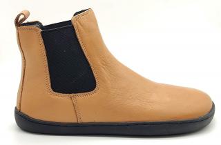 Barefoot kozačky Protetika Debora Camel Hořčicová 40, Hořčicová
