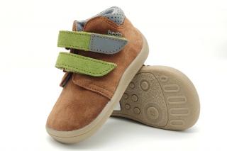 Barefoot kožené kotníkové boty BEDA WOODY - BF 00010/W/M/2 28, Hnědá