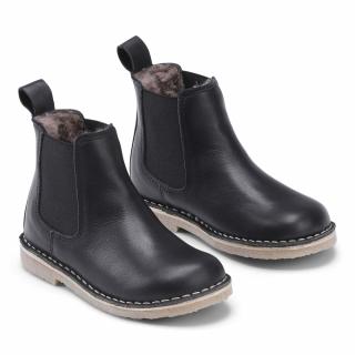 Bundagaard - Klasická zimní bota Cajsa Lamb BG303144 s jehněčí vlnou 35, Černá