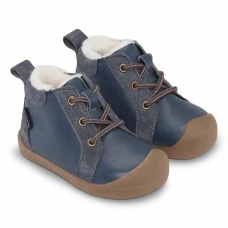 Bundgaard dětské kožené zimní boty BIRDIE TEX BG303305-545 22, Modrá