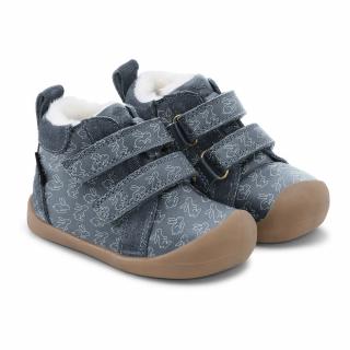 Bundgaard dětské kožené zimní boty BLOOM TEX BG303304-668 Rabbit Teal 23, Šedá