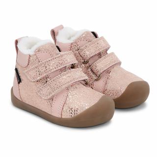 Bundgaard dětské kožené zimní boty BLOOM TEX BG303304-788 Rose Gold Stream 22, Růžová