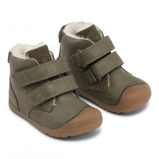 Bundgaard dětské kožené zimní boty PETIT Mid Winter BG303201DG-608 18, Zelená