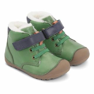 Bundgaard dětské zimní boty PETIT Mid Winter Lace Sport BG303260DG-611 22, Zelená