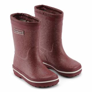 Bundgaard - zateplené holiny Glitter Rubber Boot Warm (BG401029) 34, Bordová