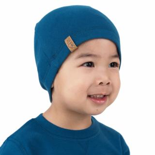 Dětská termo čepice Jan & Jul Beanie - Modrá M (6-24m / 50cm)