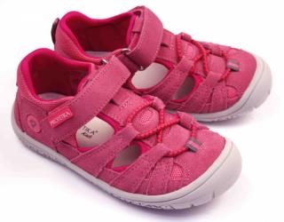 Dětské barefoot sandálky Protetika Bard Fuxia 28, Růžová