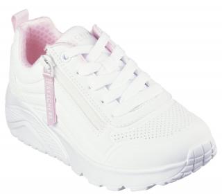 Dětské boty Skechers uno lite - EASY ZIP 310387L/WHT 27, Bílá