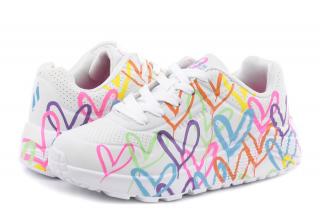 Dětské boty Skechers uno lite - SPREAD THE LOVE 314064L/WMN 27, Bílá
