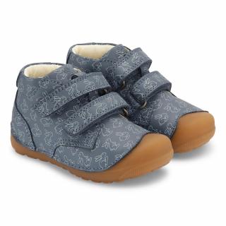 Dětské celoroční botičky BUNDGAARD Petit Strap BG101068-668 Rabbit Teal 20, Šedá