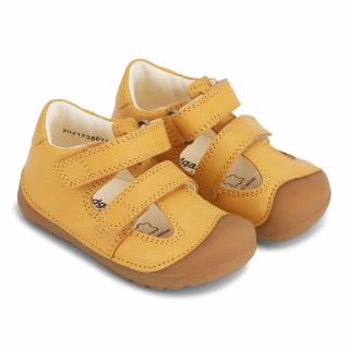 Dětské kožené sandálky Bundgaard Petit Summer BG202173-803 Mustard 20, Žlutá