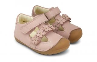 Dětské kožené sandálky Bundgaard Petit Summer Flower BG202174-724 Old Rose WS 21, Vícebarevné