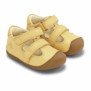 Dětské kožené sandálky Bundgaard Petit Summer Yellow BG202257-8120 24, Žlutá