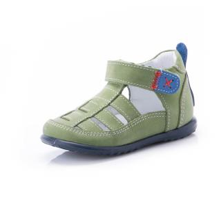 Dětské kožené sandálky EMEL E1079-12 Zelená 24