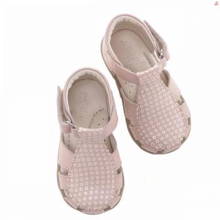 Dětské kožené sandálky EMEL E1214A-11 Růžová 22, Růžová