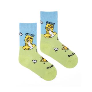 Dětské ponožky Fusakle Amálka na louce 27 - 30, Zelená