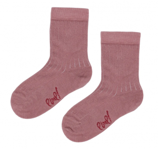 Dětské ponožky s 80% merino vlnou Emel - Růžová - ESK 100-56 19 - 22, Růžová