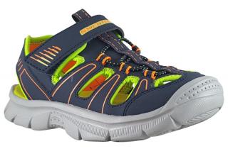 Dětské sandálky Skechers RELIX - VALDER 406520L/NVLM navy lime 37, Modrá