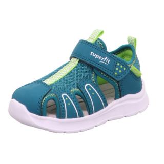 Dětské sandály Superfit Wave 1-000478-7010 Zelená 19, Zelená