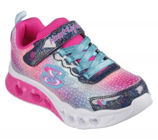 Dětské tenisky Skechers Flutter Heart Lights SIMPLY LOVE 302315N/NVMT Svítící 24, Vícebarevné