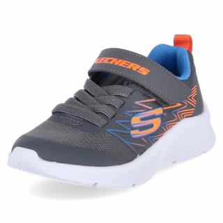 Dětské tenisky Skechers Microspec - Texlor 403770L/GYBL šedomodrá oranžová 28, Tmavě šedá