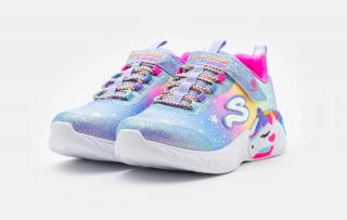 Dětské tenisky Skechers Unicorn Dreams 302311L/BLMT Svítící 34, Růžová