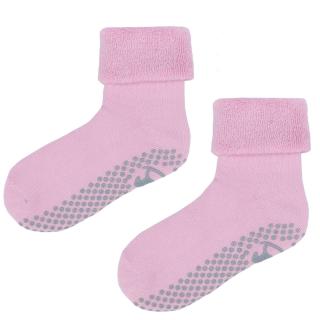 Dětské teplé protiskluzové ponožky Emel - Růžová - SFA 100-20 19 - 22, Růžová
