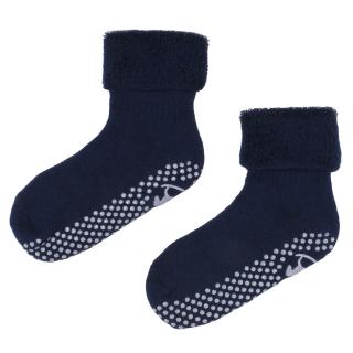 Dětské teplé protiskluzové ponožky Emel - Tmavě Modrá - SFA 100-16 19 - 22, Tmavě modrá