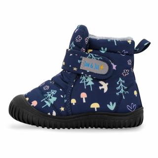 Dětské zimní boty Jan & Jul / Toasty-Dry Booties Navy Forest 19
